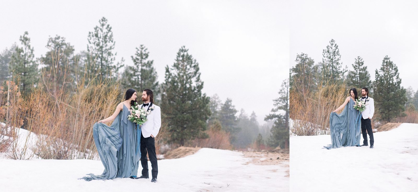 Mountain Winter Wedding Inspiration Shoot - Big Bear Lakes, California